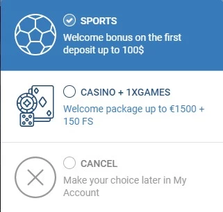 como funciona o bonus da 1xbet