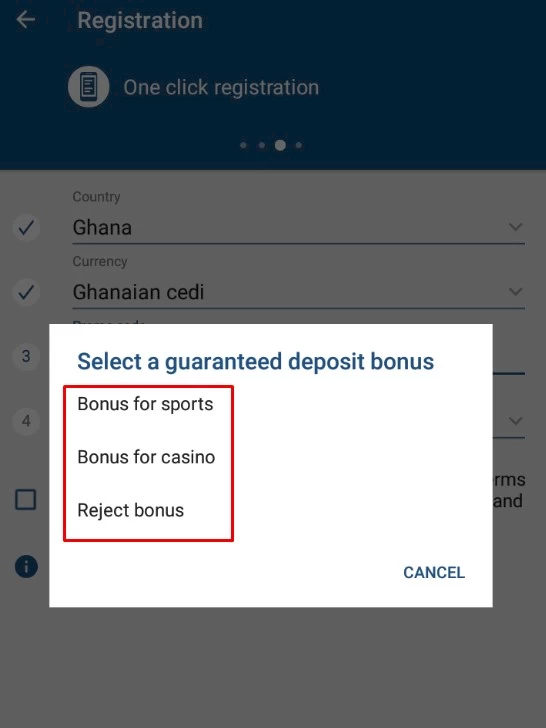 1xbet registration bonus