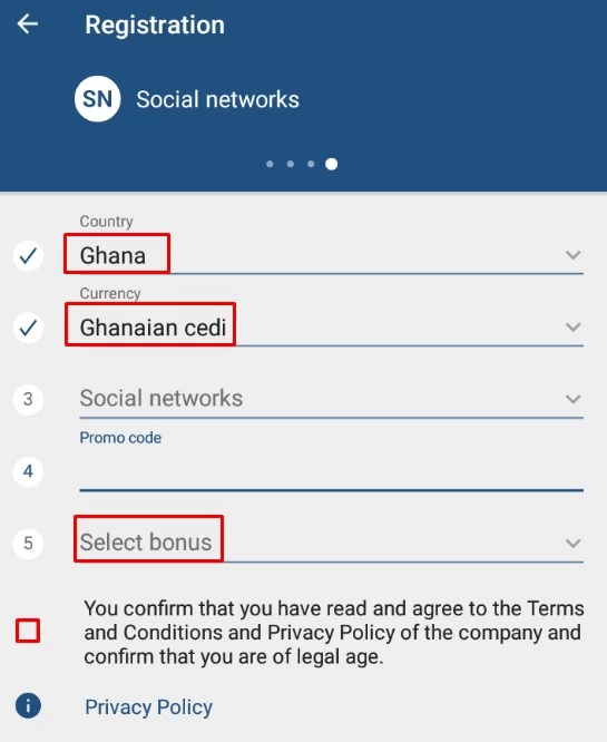1xbet registration by social networks
